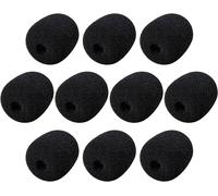 lbgwp60-10 Pcs Mousse Micro Casque, Bonnette Micro, Petit Filtre De Bruit De Microphone, Mini Microphone Casque Pare-Br Mousse, Pour La Salle De Classe, Pour Microphone Casque Lavalier (Noir)
