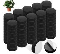 Lbgwp60-100 Pièces Pied Pot De Fleur Invisible,Avec Solide Tampon Auto Adhésif Eva Antiderapant Pied Pot Pour Petits (Noir, 3 Cm De Diamètre)