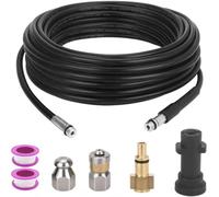 lbgwp60-10M Tuyau Débouche Canalisation Pour Kärcher,Kit De Nettoyage Du Tuyau De Vidange Du Nettoyeur Haute Pression Avec Buse À Jet Et Buse À Jet Rotatif Pour Kärcher K2-K7 Séries Et Lavor