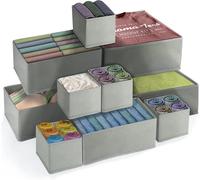 Lbgwp60-10pcs Boite Organisateur Tiroir¿Boite Rangement Vetement Tissu Non-Tissé, Organ Urs De Tiroir Pliable Et Respirant,Ouvertes De Organisateur Armoire Vetement Pour Sous-Vêtements Chaussettes