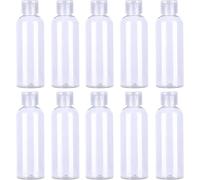 Lbgwp60-10pcs Flacon Vide Voyage, 100ml Flacon Avec Flip Cap Vide Rechargeable Bouteille De Voyage Pour Cosmétiques, Lotion, Crème, Shampoing, Gel Douche, Avec Entonnoirs Et Étiquettes