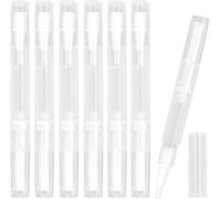 Lbgwp60-10pcs Tubes Vides 3 Ml Transparent Twist Stylo Vide Avec Pinceau Rechargeable Nail Oil Pen Stylo À Torsion Tube Pour Huile Essentielle, Vernis À Ongles, Parfum, Brillant À Lèvres