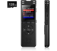 lbgwp60-128Go, Enregistreur Vocal Professionnel Numérique, 70H Enregistreur Audio, Pcm 1536 Kbps, Réduction Du Bruit, Activation Vocale, Aluminium, Écran Couleur, Enregistreur Usb C Portable, Mot De