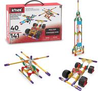 lbgwp60-15210 Beginner 40 Model Building Set, Educational Toys For Boys And Girls, 141 Piece Beginners Learning Kit, Engineering For Kids, Colourful Building Construction Toys For Children Aged 5 +
