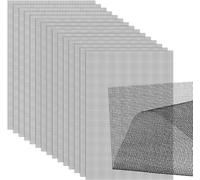 Lbgwp60-15pcs Filets Pour Pots De Fleurs,30 X 19,8cm Filet Pour Bonsaï Gris Base Carrée Pour Pot De Fleurs Grille En Filet Tapis En Filet Pour Jardin Plantes En Pot D'extérieur Empêche La Perte Terre