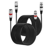 lbgwp60-2 Pack Xlr Câble Microphone 10M Xlr Vers Xlr Câble Haut-Parleur Xlr Symétrique 3 Broches, Mâle Vers Femelle Cordon Micro Multicolore Pour Micro, Table De Mixage, Podcast, Dmx