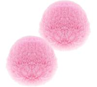 lbgwp60-2 Pièces Bonnette Micro Réduction Du Bruit Et Prévention Des Projections Bonnette Microphone Doux Et Durable Filtre Anti Pop Peluche Rose S'Applique À Réduction Du Bruit Et Protection