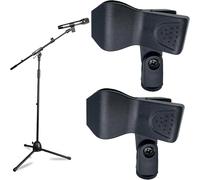 lbgwp60-2 Pièces Clip De Pied De Micro, Pince De Microphone Universelle Ponce De Microphone Pratique Clip De Microphone Universel Clip Microphone Pour Microphone Sans Fil Et À Main Support Diffusion