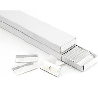 lbgwp60-200 Pièce Grattoir Lames Lames Métallique Grattoir Plaque Vitrocéramique Professionnel, Métal En Acier Inoxydable Lames De Rechange, Grattoir Pour Plaque Vitrocéramique Lames