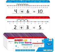Lbgwp60-26 Tableaux Effaçables À Sec Avec Lignes De Chiffres, Tableau Double Face Effaçable Et Inscriptible - 0-10 D'un Côté Et 0-20 De L'autre - Tableau Blanc De Mathématiques Pour Les Enfants, Les