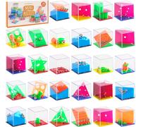 lbgwp60-28 Casse Tete Cubes, Cadeau Jeux De Puzzle Pour Enfants - Pochettes Surpr , Cadeaux Invités, Kermesse, Anniversaires, Mariages, Petit Cadeau, Mini Casse Tete Enfant Jouet Pinata