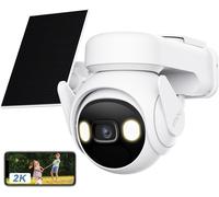 lbgwp60-2K Caméra Surveillance Wifi Exterieure Sans Fil Solaire Avec Batterie 15000Mah, Camera Solaire Exterieur 360° Ptz, 2.4Ghz,Vision Nocturne Couluer,Détection Humaine Ai,Audio Bidirectionnel, Si