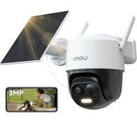 lbgwp60-2K Caméra Surveillance Wifi Exterieure Sans Fil Solaire Avec Batterie 5000Mah, Caméra Solaire Exterieur 360° Ptz, 2.4Ghz, Détection De Personnes/Véhicules, Vision Nocturne Couluer,Ip65,Mode P