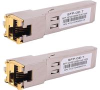 lbgwp60-2Pcs 1000Base-T Gigabit Sfp Vers Rj45 Émetteur-Récepteur Modulaire Ethernet Cuivre Pour Cisco, Meraki, Ubiquiti, D / Tp Link, Netgear, 1.25G Sfp-T Cat5E / Cat6 Jusqu'À 100 M Mikrotik S-Rj01