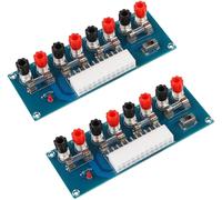 lbgwp60-2Pcs 24Pins Atx Benchtop Adaptateur Alimentation Conseil Ordinateur Atx Alimentation Module Adaptateur Breakout 12V 5V 3.3V