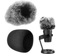 lbgwp60-2Pcs Filtre Anti Pop Mousse En Bonnette Pare, Bonnet Pare-Br Pour Zoom H6, Br En Fourrure Pour Microphone Filtre Anti-Pop En Mousse Pour Enregistrement Audio Professionnel En Extérieur