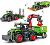 Lbgwp60-3 En 1 Technic Tracteur Moissonneuse, 1481 Pièces Technik Tracteur, Jouets De Construction Tracteur Pour Enfants Dès 12 Ans, Véhicule Agricole Cadeau Pour Garçons Et Filles