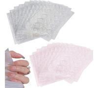 Lbgwp60-30 Feuilles /720 Pcs Autocollants À Ongles Double Face Kiperline Lot De Gel Pads Ongles Autocollant À Ongles Double Face Transparents Pour Manucure Décoration (Transparent + Rose)