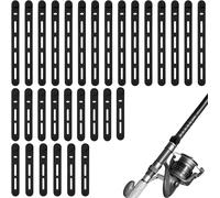 Lbgwp60-30pcssangles Canne À Pêche En Silicone, 2 Tailles Élastiques Réutilisables Imperméables Bandes Caoutchouc Pour Rangement De Canne Câble Attaches Lancer Spinning Casting