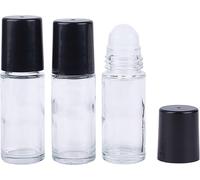 Lbgwp60-3flacon À Bille Noir Transparent Pour Huile Conteneur À Bille Vide Flacons De Déodorant À Bille Rechargeables Portables