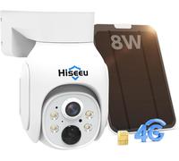 lbgwp60-3G/4G Lte Camera Surveillance Solaire Sans Fil Avec Carte Sim, 2K Hd Ptz 4G Caméra Extérieure Solaire 360° Vision Nocturne Couleur Détection De Mouvement Pir, Audio Bidirectionnel Ip66