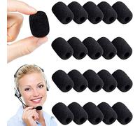 lbgwp60-40 Pièces Microphones Couvertures En Mousse, Microphone Bonnettes, Bonnettes Anti Vent Pour Micro Casque, Mini Éponge Bonnette Micro Pour Salle Classe, Salle Conférence, Interviews Presse (No