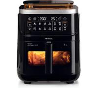 lbgwp60-4636 Friteuse À Air Avec Fonction Vapeur + Fonction Grill, 1700 W, Fonction Déshydratation, 10 Fonctions De Cuisson, Panier Transparent, Minuteur, Noir
