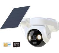lbgwp60-4G Lte Caméra Surveillance Wifi Exterieure Sans Fil, 3K Caméra Solaire 4G Avec Carte Sim, Aov 24/7 Enregistrement, 360°, 2.4Ghz Wifi, 25M Détection Humaine, Ip66,Mode Privé, Micro Sd 32Go Inc
