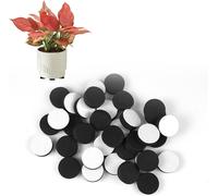 Lbgwp60-50 Pièces Pied Pot De Fleur Invisible, 30 X 10 Mm Pieds De Pot De Fleurs En Mousse, Eva Antiderapant Pied Pot, Auto-Adhésif Rond Pied En Eva De Pot Pour Jardinières D'intérieur Et D'extérieur