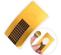 Lbgwp60-50pcs / Set Nail Art Pointe Acrylique Uv Gel Extension Guide Forme Autocollant Accessoire Manucure Accessoire