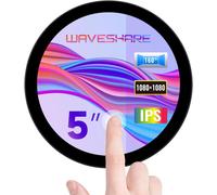 lbgwp60-5Inch Hdmi Capacitive Touch Screen, 1080X1080 Pixels, 160° Viewing Angle, Circular Ips Display Panel, Up To 10-Point Touch, Compatible With Raspberry Pi/Jetson Nano/Pc Windows 11/10/8.1/8/7