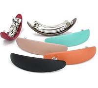 Lbgwp60-6 Pcs Pinces À Cheveux Femme Moyenne, Barettes À Cheveux Vintage Acrylique, Pinces À Banane Cheveux Epais Automatiques, Accessoires Coiffure Pour Filles, Femmes, Maquillage, Travail(8.5*2cm)