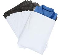 Lbgwp60-60pcs Sacs D'expédition Plastique Sac De Courrier Pochettes Enveloppes Postales Couleur Blanc 30 * 40cm+5cm De Rabat
