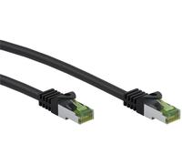 lbgwp60-61092 Câble Réseau Cat 8.1 Haut Débit 40 Gbits Avec Blindage S/Ftp Pimf Noir 0,5 M