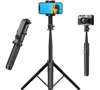 Lbgwp60-63"" Phone Tripod, Selfie Stick Tripod,Bluetooth Remote Selfie Stick Compatible With Iphone, Android, Camera,Gopro