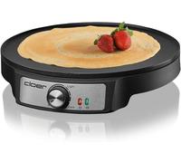 lbgwp60-6620Crêpière, Pour Crêpes Sucrées Ou Salées D'Un Diamètre De 29 Cm, 1200 W, Revêtement Antiadhésif, Avec Épandeur De Pâte Et Tourne-Crêpes, Noir