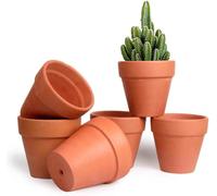 Lbgwp60-6pcs Pots De Fleurs Rouge Intérieur Extérieur 10 Cm, Mini Pot En Terre Cuite De La Famille Des Cactus Pour Décoration Horticole Mariage, Maison, Jardin Et Chambre