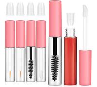 Lbgwp60-6pièces Vide De Tubes De Mascara Tubes De Brillant À Lèvres Tubes De Brillant À Lèvres Tubes De À En Plastique Tube De Cosmétique Se Déployer