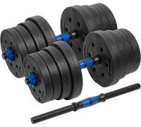 Lbgwp60-Active Rba-2301 Lot D'haltères Bitumés Avec Barre De Connexion 2 X 15 Kg