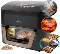 lbgwp60-Air Fryer Cecofry&Grill Smokin' 11000. Friteuse À Air Sans Huile, Grill, Plancha, Fonction Fumoir, Résistance Double, Cuisson Uniforme, Idéale Pour Viandes Et P s