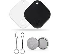 lbgwp60-Air Tag Bluetooth Traceur Lot De 2, Localisateur D'Objets Fonctionne Avec LApp Local r Apple(Ios Uniquement, Pas Pour Android), Localisateur Pour Val s/Portefeuilles/Clés/Sacs, Noir&Blanc