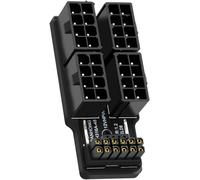 lbgwp60-Atx3.0 Pci-E 5.0 Adaptateur Modulaire 90 Degrés 12 V wr Coudé Vers Le Bas Vers Quatre Atx 8P Pour Carte Graphique 4080 5090Ti 16 Broches 12 + 4P