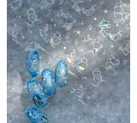 Lbgwp60-Autocollants Brillants Pour Ongles - Vagues Océan - Étoile - Fantaisie - Mer - Vague D'eau - Autocollant Pour Ongles - Eau Marine Ondulée - Accessoires Pour Nail Art