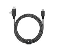 Lbgwp60-B Cable Duo Pro 240w - Câble De Charge Universel Tressé Ultra-Résistant De 8 Pieds - Connecteurs 2-En-1 Certifiés Mfi Pour Les Appareils Lightning Et Type-C-(Cosmos)