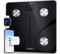 Lbgwp60-Balance Pese Personne, Pese Personnes En Verre Trempé, Bluetooth, . 180 Kg, Balance Connectée Avec 13 Données Corporelles (Imc/Graisse Corporelle/Masse Osseuse/Bmr/Muscle/Eau), Elis 1