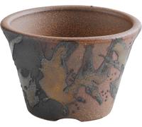lbgwp60-Banko Series Petit Pot À Bonsaï Et Plantes Rond, Fait À La Main En Céramique Avec Trou De Drainage 11 Cm, Fabriqué Au Japon, Pour Jardin Et Interieur - Kindami