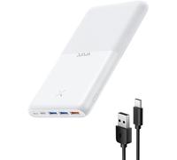 Lbgwp60-Batterie Externe 30000mah Usb C Power Bank Haute Capacité Charge Rapide 22.5w Compact Batterie Portable Avec 4 Sorties Et 3 Entrées Compatible Avec Téléphone Iphone Tablet (Blanc)