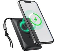 Lbgwp60-Batterie Externe Sans Fil Magnétique 10000mah, Power Bank Charge Rapide 22.5w Usb C Batterie Portable Compatible Avec Iphone 14/13/12/Pro/ /Mini (Noir)