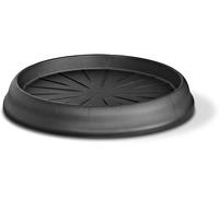 Lbgwp60-Biblo Diamètre 35 Cm ¿ Déplacement De Pot Avec Roues En Plastique, Couleur Gris Foncé, 100% Plastique Recyclé
