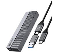 lbgwp60-Boîtier Nvme M.2, Transmission Usb3.1 Gen 2 10 Gbit/S, Adaptateur De Boîtier Ssd M.2 Nvme Pour 2230 2242 2260 2280 M.2 Pcie Nvme M-Key & M+B Key Ssd Avec Patch De Dissipation De Chaleur, Sans